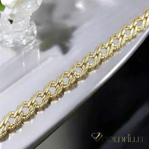Goldfilled Antiallergén Karkötő 19cm/7mm 14K színű