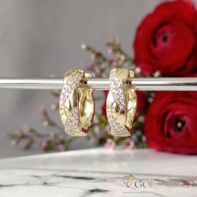 Goldfilled Antiallergén Fülbevaló 20mm 14K szín