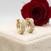 Goldfilled Antiallergén Fülbevaló 20mm 14K szín