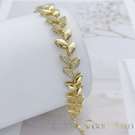 Goldfilled Antiallergén Karkötő 17 cm/14mm 14K színű