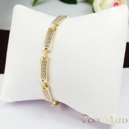 Goldfilled Antiallergén Karkötő 17cm/5,5mm 14K színű