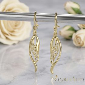 Goldfilled Antiallergén Fülbevaló 45mm 14K szín
