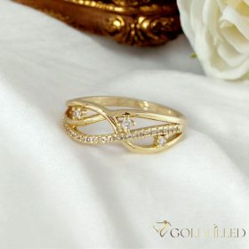   "Goldfilled" antiallergén gyűrű, különböző méretekben 14K színű