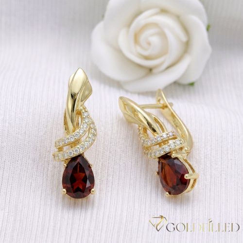 Goldfilled Antiallergén Fülbevaló 18mm 14K szín