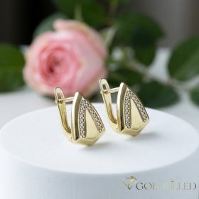 Goldfilled Antiallergén Fülbevaló 14mm 14K szín 