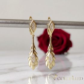 Goldfilled Antiallergén Fülbevaló 50mm 14K szín