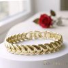 Goldfilled Antiallergén Karkötő 17 cm/10mm 14K színű