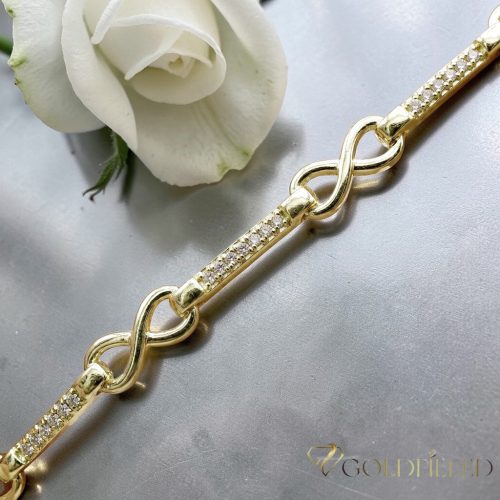 Goldfilled Antiallergén Karkötő 17cm/5mm 14K színű