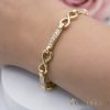 Goldfilled Antiallergén Karkötő 17cm/5mm 14K színű