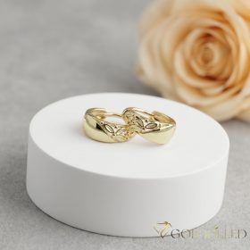 Goldfilled Antiallergén Fülbevaló 13mm 14K szín	