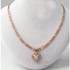   Goldfilled Antiallergén Nyaklánc 45cm/4mm +Medál 18K Szín