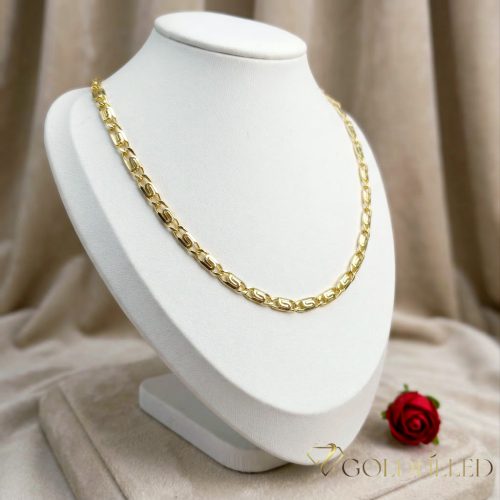 Goldfilled Antiallergén Nyaklánc  50cm Hosszú és 5,2 mm Széles  Szín 14K