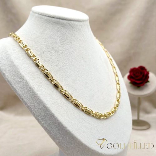 Goldfilled Antiallergén Nyaklánc  50cm Hosszú és 5,2 mm Széles  Szín 14K