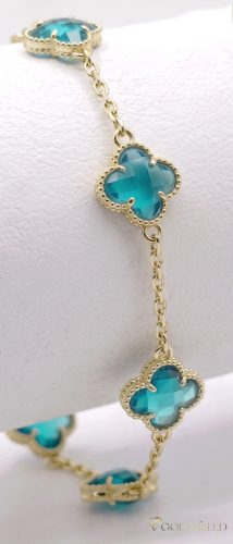 Goldfilled Antiallergén Karkötő 18-21 cm/15mm 14K színű