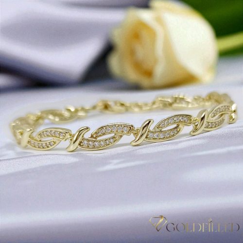 Goldfilled Antiallergenic Bracelet 19cm/6mm 14K color