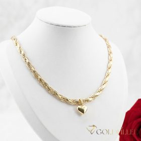   Goldfilled Antiallergén Luxury Nyakék 50cm Hosszú és 6,2mm  Széles  Szín 14K