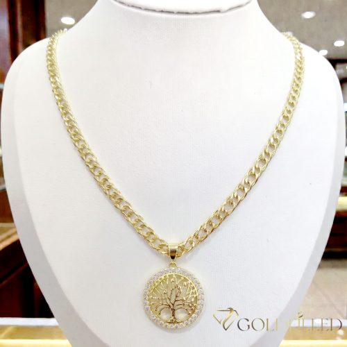 Goldfilled Antiallergén Nyaklánc 45cm/5,2mm +Medál 14K Szín