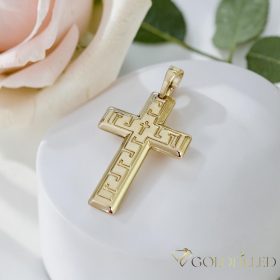 Goldfilled Antiallergén Medál 33 mm 14K szín