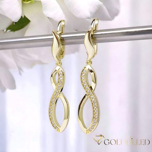 Goldfilled Antiallergén Fülbevaló 50mm 14K szín