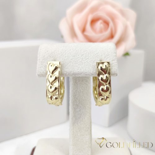 Goldfilled Antiallergén Fülbevaló 20mm 14K szín