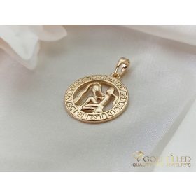 Goldfilled Antiallergén Medál 28mm 18K szín