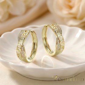 Goldfilled Antiallergén Fülbevaló 26 mm 14K szín