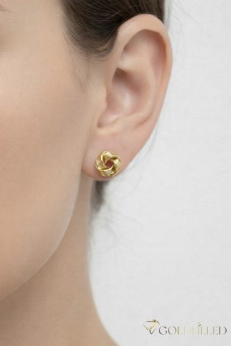 Goldfilled Antiallergén Fülbevaló 9mm 14K szín	
