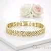 Goldfilled Antiallergén Karkötő 17cm/8mm 14K színű