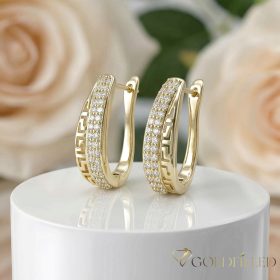 Goldfilled Antiallergén Fülbevaló 24 mm 14K szín