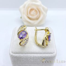 Goldfilled Antiallergén Fülbevaló 17 mm 14K szín