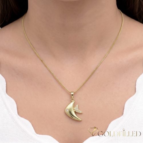 Goldfilled Antiallergén Nyaklánc 35cm/1mm +Medál 14K Szín (max 7 éves korig ajánlott !)