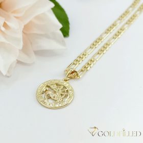   Goldfilled Antiallergén Nyaklánc 50cm / 4mm + Nyilas Medál 14K szín