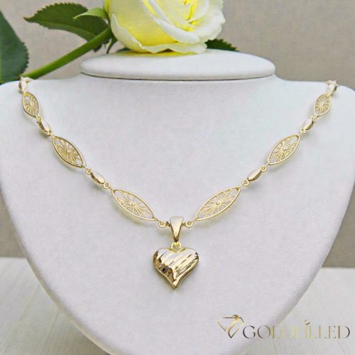 Goldfilled Antiallergén Luxury Nyakék 50cm Hosszú és 6,5mm  Széles  Szín 14K