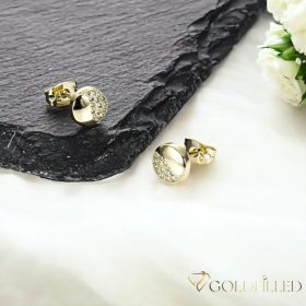 Goldfilled Antiallergén Fülbevaló 7mm 14K szín	