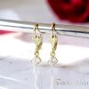 Goldfilled Antiallergén Fülbevaló 22mm 14K szín	