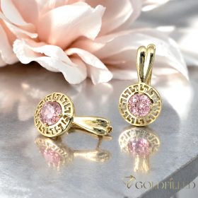 Goldfilled Antiallergén Fülbevaló 19mm 14K szín