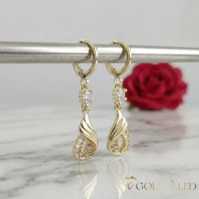 Goldfilled Antiallergén Fülbevaló 38mm 14K szín