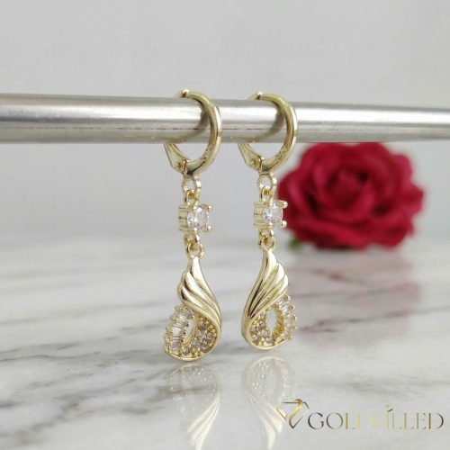 Goldfilled Antiallergén Fülbevaló 38mm 14K szín