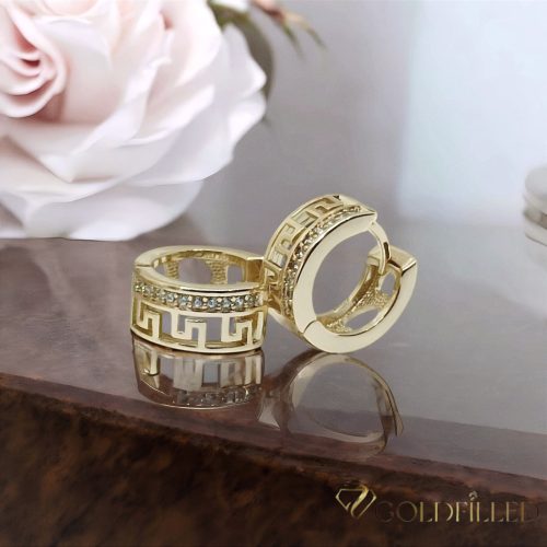 Goldfilled Antiallergén Fülbevaló 14mm 14K szín Multicolor 