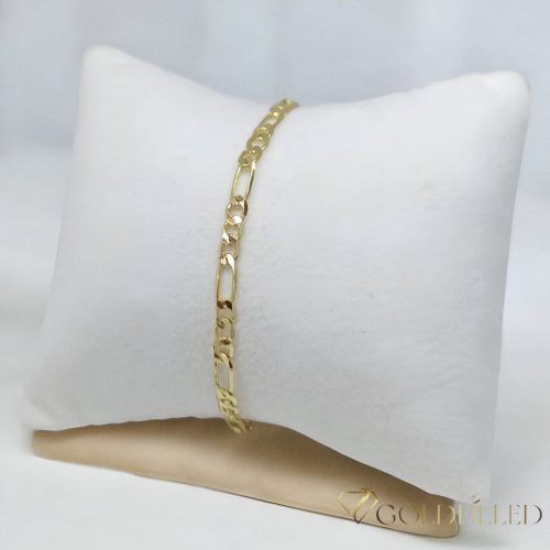 Goldfilled Antiallergén Karkötő 19 cm /4mm 14K színű
