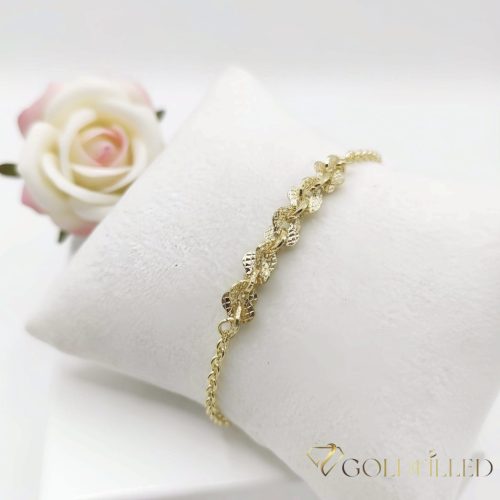 Goldfilled Antiallergén Karkötő 17-20cm/1-5mm 14K színű