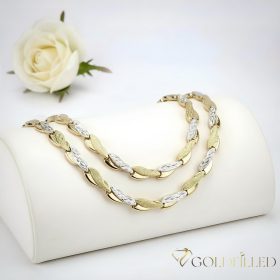   Goldfilled Antiallergén Nyaklánc 45cm / 7mm + Karkötő 19cm 14K szín Multicolor 