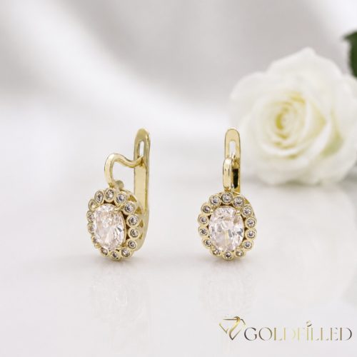 Goldfilled Antiallergén Fülbevaló 20mm 14K szín