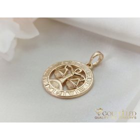 Goldfilled Antiallergén Medál 28mm 18K szín