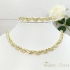 Goldfilled Antiallergén Nyaklánc 45cm / 7mm + Karkötő 19cm 14K szín