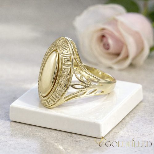 "Goldfilled" antiallergén gyűrű, különböző méretekben 14K színű