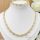 Goldfilled Antiallergén Nyaklánc 50cm / 7mm + Karkötő 17cm 14K szín Multicolor 