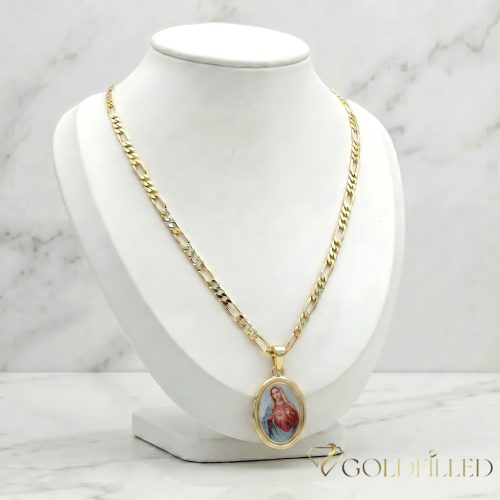 Goldfilled Antiallergén Nyaklánc 50cm/3,5mm +Medál 14K Szín