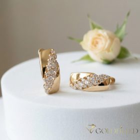 Goldfilled Antiallergén Fülbevaló 18mm 18K Szín	