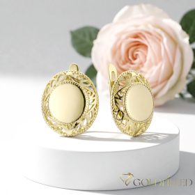Goldfilled Antiallergén Fülbevaló 20mm 14K szín